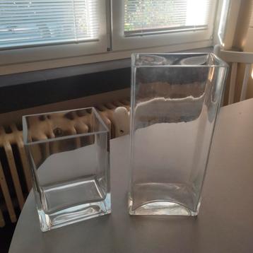 vase verre rectangulaire 