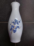 Wit blauwe vintage vaas bloemen Neuerer Germany, Ophalen of Verzenden