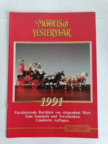 Matchbox Catalogus 1991 Models of Yesteryear beschikbaar voor biedingen