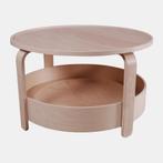 Salontafel rond in hout, Ophalen, 50 tot 100 cm, Rond, 50 tot 100 cm
