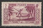 Frans-Oceanie 1939/1949 - Yvert 85 - Visser - 2 c. (PF), Verzenden