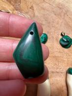 Pendentif Pierre naturelle Malachite :, Handtassen en Accessoires, Edelstenen, Ophalen of Verzenden, Gebruikt