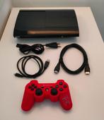 PS3 "SuperSlim" met 500gb WD Black, 14 games & controller, Met 1 controller, Gebruikt, Ophalen, Met games