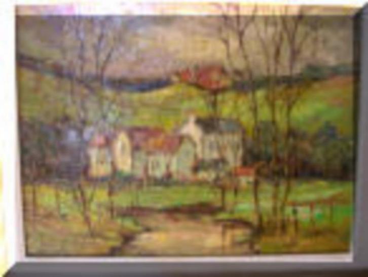 Schilderij van Pie Wilhelmus Rilul bekende, Antiek en Kunst, Kunst | Schilderijen | Modern, Ophalen of Verzenden