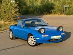 Mazda MX-5 1.6i 16v NA | Verlaagd | Vernieuwd dak | Garantie, Auto's, Zwart, 4 cilinders, Cabriolet, Blauw
