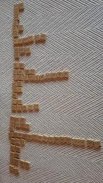 Houten reserveblokjes voor scrabble, Ophalen of Verzenden, Gebruikt