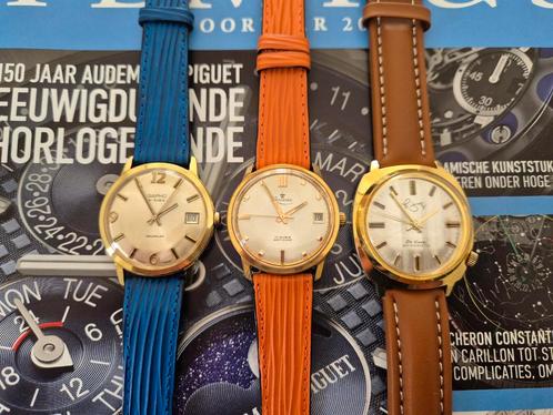Lot vintage horloges, mechanisch, goldplated, verzameling, Handtassen en Accessoires, Horloges | Antiek, Polshorloge, Overige merken