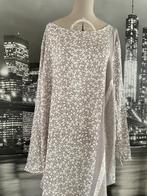 blouse grijs met print glaasjes - 48-50 - voor een prijsje, ANDERE, Verzenden, Maat 46/48 (XL) of groter, Zo goed als nieuw