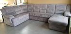 Hoekzetel met lounge chair, grijs, Huis en Inrichting, Zetels | Complete zithoeken, Gebruikt, Ophalen