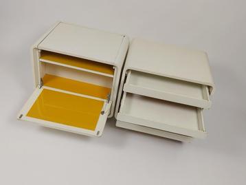 Vintage Design Kastjes op Wieltjes, Jaren 60 - 70 beschikbaar voor biedingen