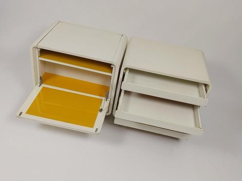 Vintage Design Kastjes op Wieltjes, Jaren 60 - 70, Huis en Inrichting, Kasten | Ladekasten, Gebruikt, Minder dan 100 cm, 50 tot 100 cm