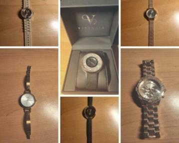 Roségouden horloges meerdere merken: Diesel, Victoria ...