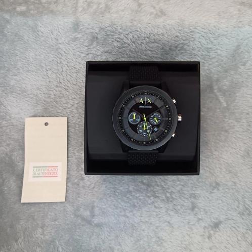 Armani Exchange horloge - zwarte, groene en gele toetsen, Ta, Diversen, Overige Diversen, Nieuw, Ophalen of Verzenden