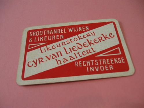 oude losse speelkaart Likeur Van Liedekerke , Haaltert (102), Collections, Cartes à jouer, Jokers & Jeux des sept familles, Comme neuf