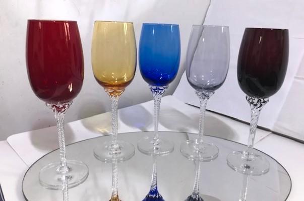 Cristal de Murano coloré H 21 torse torsadé💎😍💑👌, Antiquités & Art, Antiquités | Verre & Cristal, Enlèvement ou Envoi