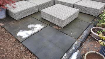 Rubberen straat tegels, Ophalen, Gebruikt, Rubber, 10 m² of meer
