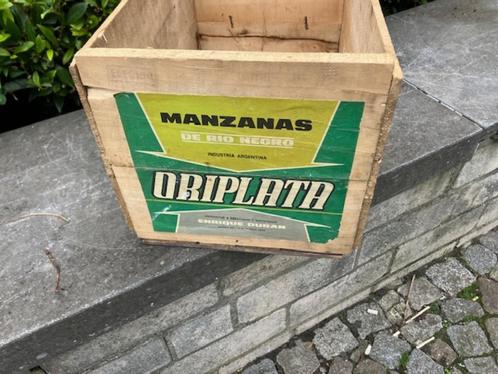 OUDE KIST OUDE KRAT RIO NEGRO MANZANAS ORIPLATA ENRIQUE DURA, Huis en Inrichting, Woonaccessoires | Kisten, Gebruikt, Minder dan 50 cm