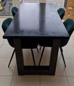 Eettafel met stalen poten – stevige industriële stijl, Huis en Inrichting, Tafels | Eettafels, Ophalen, Gebruikt