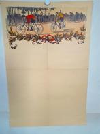 Origineel Affiche Wielrenners Blanco Gedrukt in Brussel ?, Verzenden, A1 t/m A3, Reclame, Rechthoekig Staand