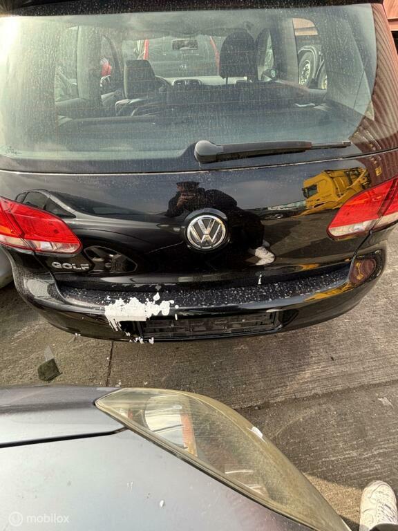 Achterbumper zwart Volkswagen Golf VI ('08-'13), Auto-onderdelen, Carrosserie, Bumper, Volkswagen, Achter, Gebruikt, Ophalen of Verzenden