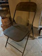 Chaise pliante vintage en métal, Enlèvement ou Envoi