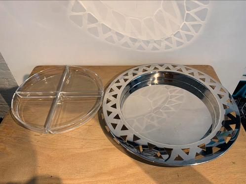 Alessi schaal inox met 4 glazen schoteltjes, Maison & Meubles, Accessoires pour la Maison | Plataux & Paniers, Utilisé, Balance