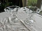 2 retro fruit en/of ijscoupes, Ophalen, Glas of Glazen, Overige stijlen, Glas