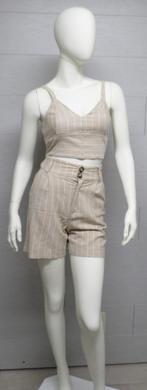 2-delige set Stravarius Mt XS/Small, Vêtements | Femmes, Tops, Comme neuf, Beige, Taille 36 (S), Sans manches
