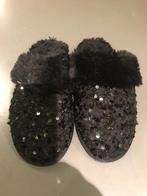 fluffy glitter pantoffels NEXT, Zwart, Nieuw, Ophalen of Verzenden, Pantoffels of Sloffen