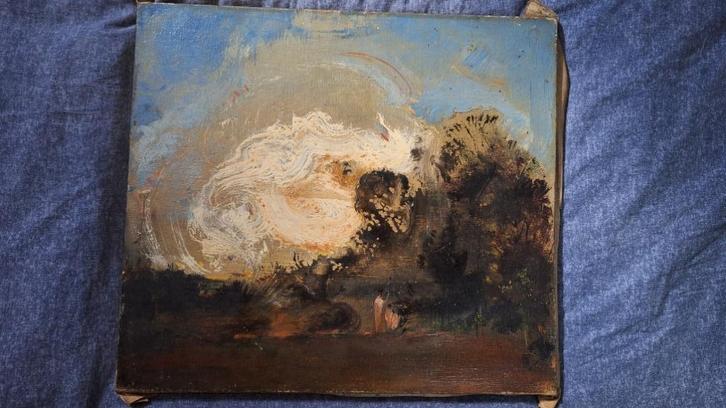 STAF STIENTJES schilderij - Vlaamse schilder - Tiegem, Antiek en Kunst, Kunst | Schilderijen | Klassiek, Ophalen of Verzenden