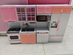 Barbie - 4-delige keuken, Kinderen en Baby's, Speelgoed | Poppen, Ophalen, Gebruikt, Barbie
