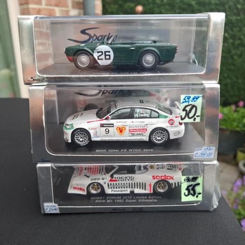 3 x 1/43 Spark Race Models, Hobby en Vrije tijd, Modelauto's | 1:43, Nieuw, Auto, Overige merken, Ophalen of Verzenden