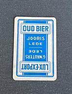 Oude speelkaart brouwerij JORIS te LEDE, Enlèvement ou Envoi, Comme neuf, Carte(s) à jouer