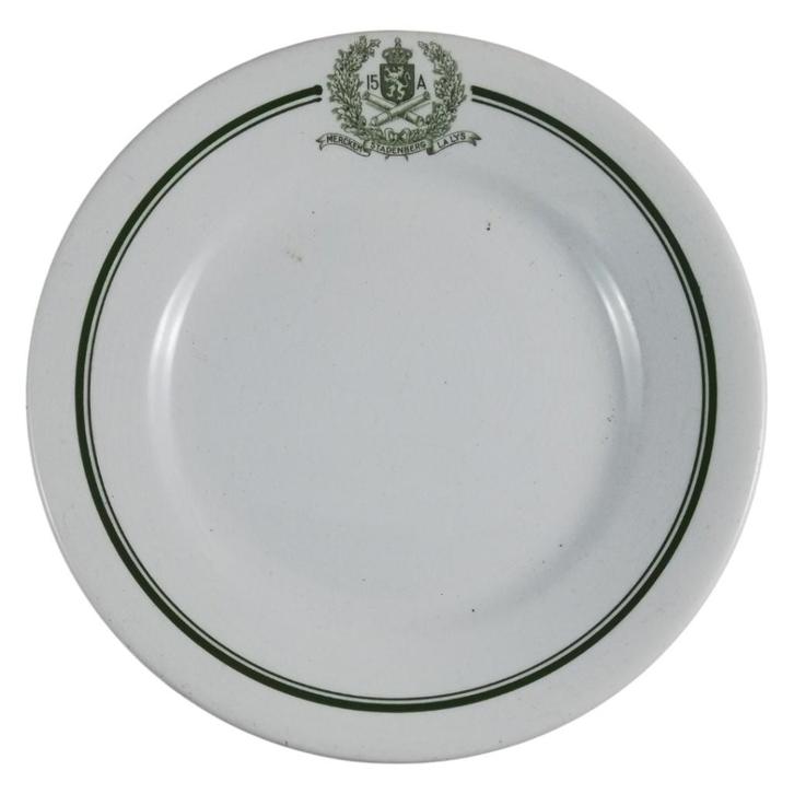 Armée belge - assiette, Collections, Objets militaires | Général, Armée de terre, Enlèvement ou Envoi
