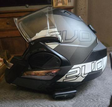 Casque moto modulable shark evo taille M avec intercom cardo, M, Seconde main, Hommes, Shark