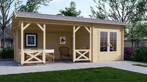 Cabane de jardin en rondins 6732:667 x 320 x 282 (h) cm, Hobby & Loisirs créatifs, Hobby & Loisirs Autre, Neuf, Envoi