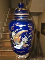 Kobaltkleurige vaas van Sevre #porcelaine #, Antiek en Kunst, Ophalen of Verzenden