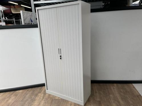 Licht grijze roldeurkast 100 x 198 x 43, Huis en Inrichting, Woonaccessoires | Paraplubakken, Zo goed als nieuw, Metaal, Ophalen