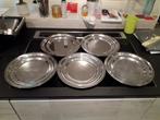 5 plateaux ronds en inox, Maison & Meubles, Accessoires pour la Maison | Plateaux, Enlèvement