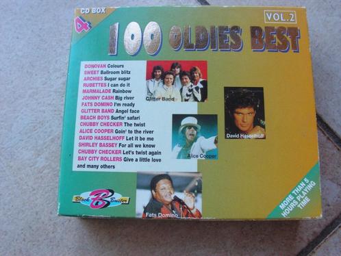 CD Box met 4 CD’s “100 Oldies Best”. Vol 2, Cd's en Dvd's, Cd's | Pop, Zo goed als nieuw, 1960 tot 1980, Ophalen of Verzenden