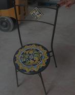 Chaise avec pierre de lave et céramique artisanale., Enlèvement ou Envoi, Neuf