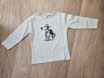 Witte longsleeve ZARA hond, maat 110, goede staat, Kinderen en Baby's, Kinderkleding | Maat 110, Ophalen, Gebruikt