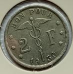 2 Frank 1930 Albert 1 (Franse versie), Postzegels en Munten, Overig, Ophalen of Verzenden, Losse munt