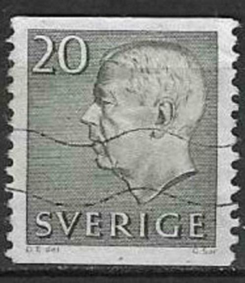 Zweden 1951/1952 - Yvert 358 - Koning Gustav VI (ST), Timbres & Monnaies, Timbres | Europe | Scandinavie, Affranchi, Suède, Envoi