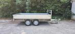Remorqué double essieux 750kg Aluminium 3,m/1,50m, Ophalen, Zo goed als nieuw