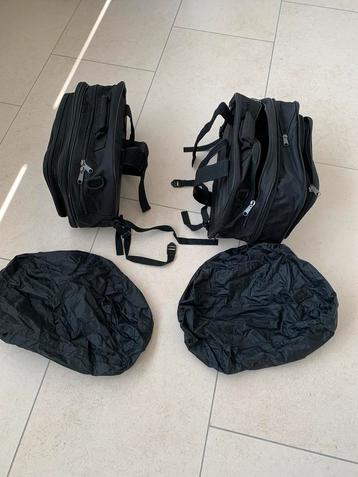 Sacs de moto amovibles avec housse de pluie