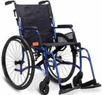 Blauw-zwarte lichtgewicht rolstoel Excel Curve, Diversen, Rolstoelen, Ophalen, Zo goed als nieuw