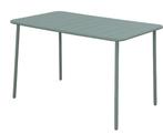 Tuintafel, metaal, rechthoekige salontafel, groen, 6 persone, Ophalen, Nieuw, Rechthoekig, Metaal