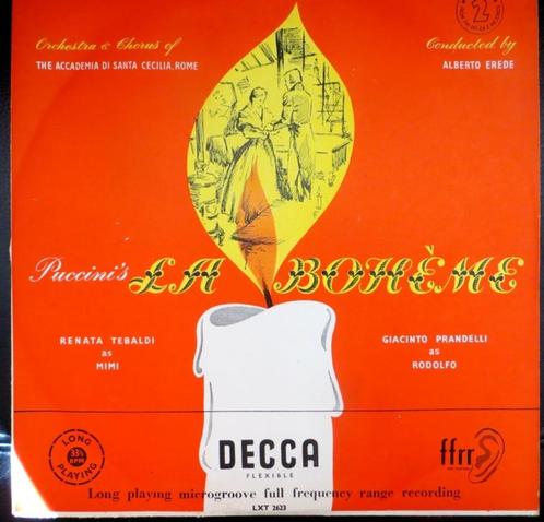 LP VINYL - Giacomo Puccini - La Bohème - Record 2 (Decca), Cd's en Dvd's, Vinyl | Klassiek, Gebruikt, Classicisme, Opera of Operette