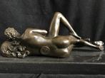 Bronzen erotisch beeld stelletje Patoue/stempel zuiver brons, Ophalen of Verzenden
